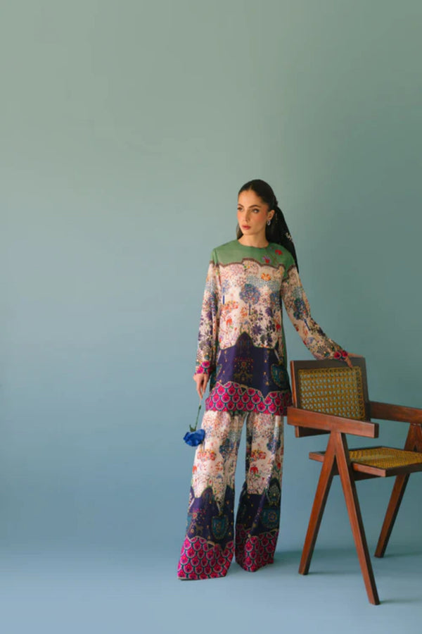 Royal Garden Print Co-Ord Set for Women