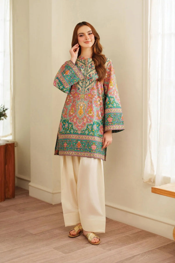 Pastel Multicolor Printed Co-ord Set for Women