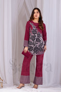 Dark Maroon Corset For Women