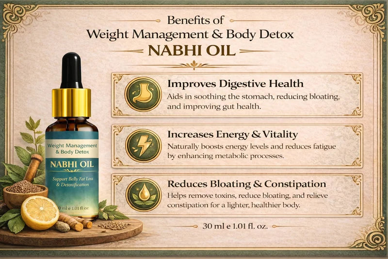 Weight Management and Body Detox Nabhi Oil🌿