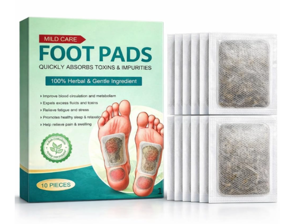 Foot patch Herbal And Gentle Ingredient (30 Pieces) Detox Foot Pads Natural Ingredients for Sleep Aid Pain Relief Toxin Removal with Bamboo Vinegar and Acupoint Micro-Massage Technology