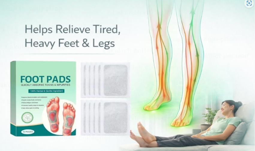 Foot patch Herbal And Gentle Ingredient (30 Pieces) Detox Foot Pads Natural Ingredients for Sleep Aid Pain Relief Toxin Removal with Bamboo Vinegar and Acupoint Micro-Massage Technology