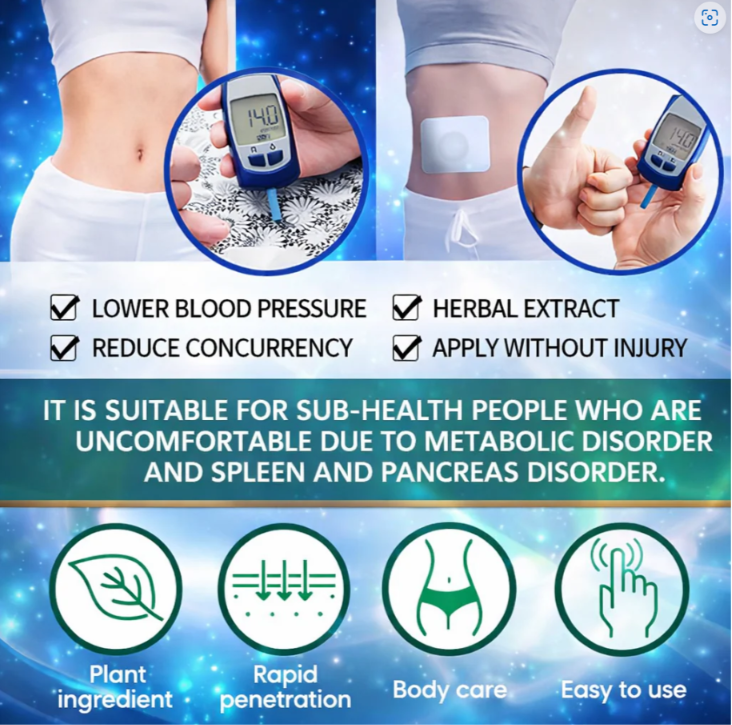 Diabetic - Blood Sugar Control Patch🌿(Pack of 10)@399🥳