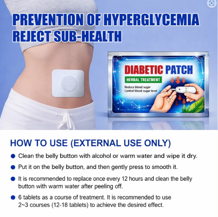Diabetic - Blood Sugar Control Patch🌿(Pack of 10)@399🥳