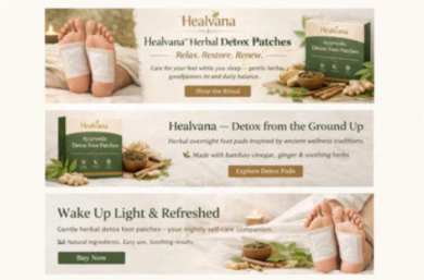 Healthvana Authentic Detox Patches ( Pack of 10)@399