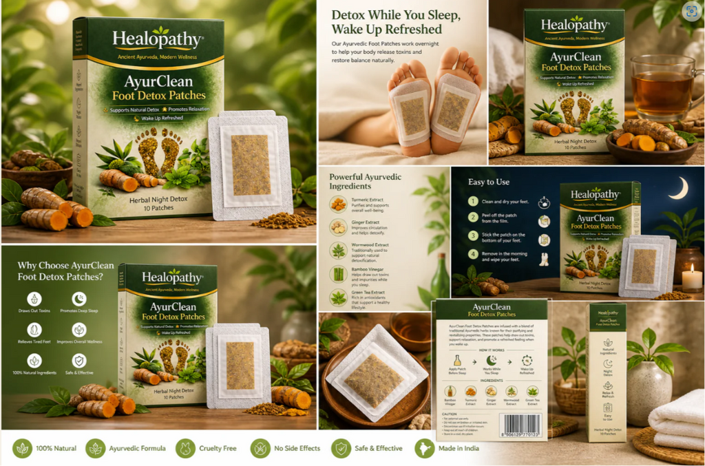 Helopathy Ayurclean foot Detox patches