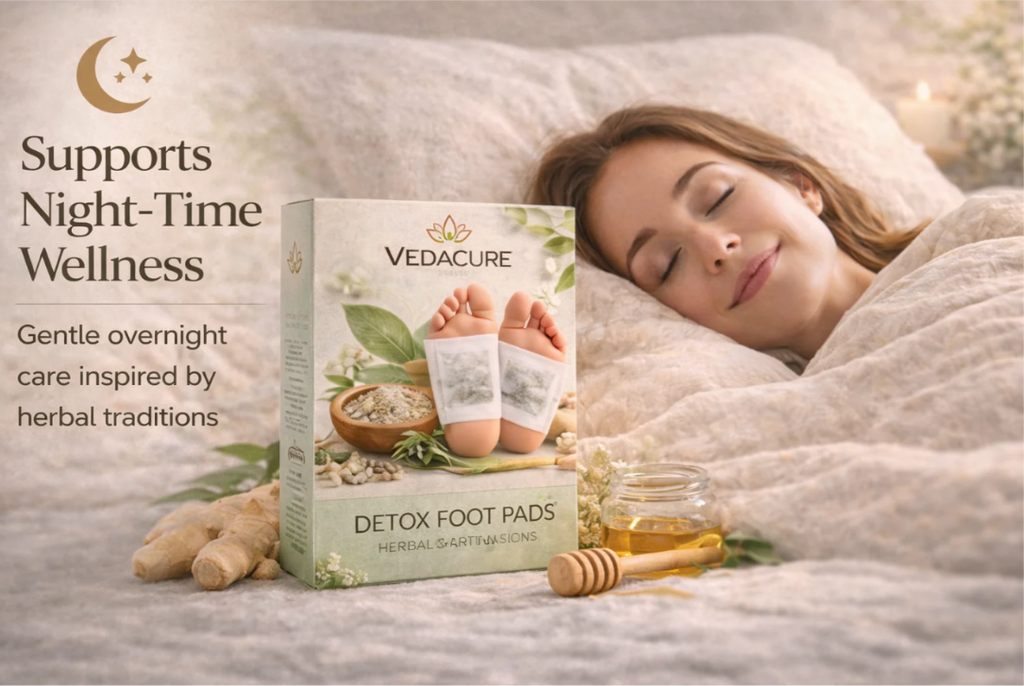 Vedacure Ayurvedic 100% Herbal & Gentle Ingredient Foot Patches (Pack of 10)