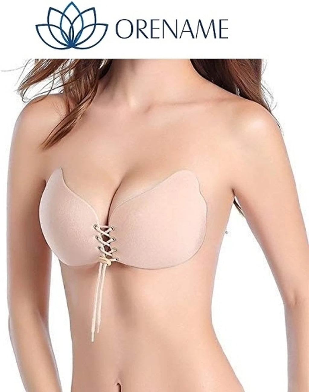 Women Stick-on Heavily Padded Bra (Beige Free Size