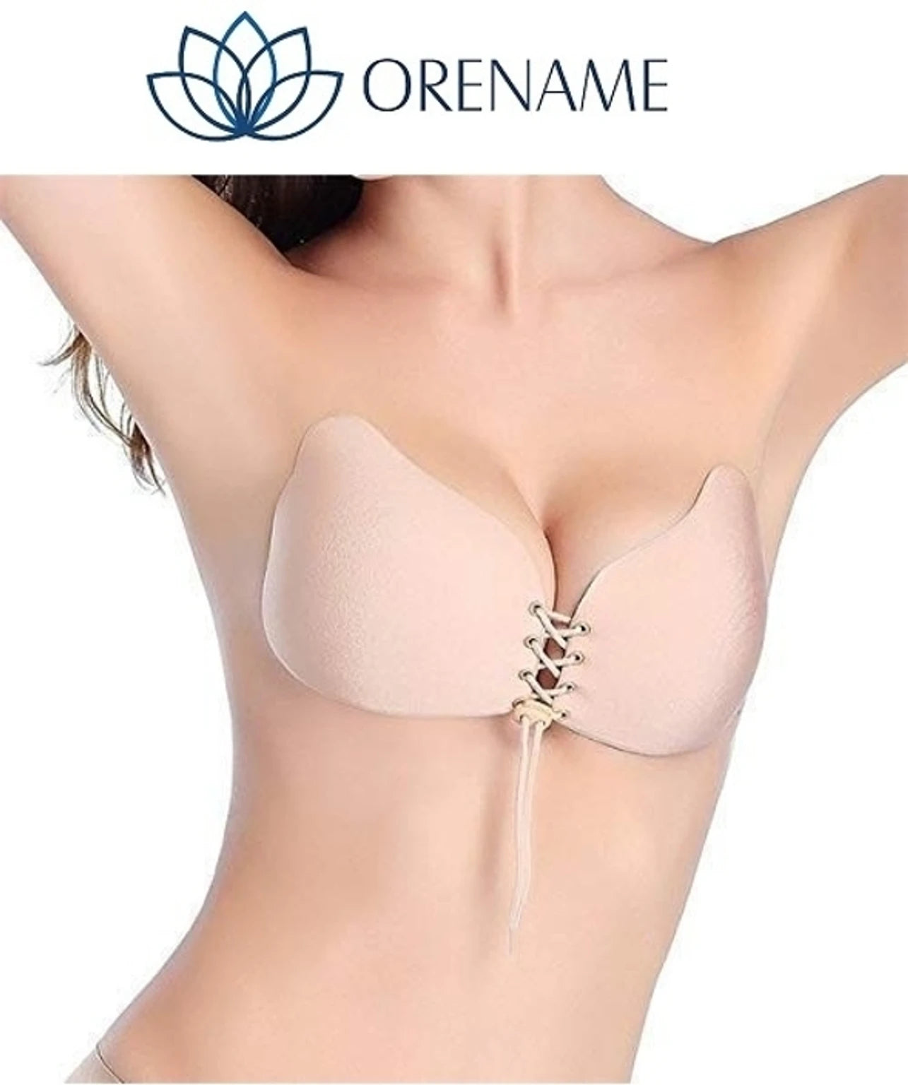 Women Stick-on Heavily Padded Bra (Beige Free Size