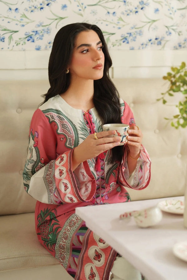 Pink Floral Printed Co-ord Set for Women